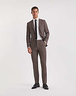 BOSS Beige Wool Mix Suit Trouser