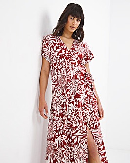 Joe Browns Printed Wrap Maxi Dress
