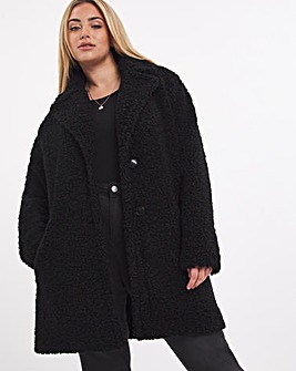 Black Teddy Fur Coat