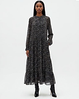 Religion Collarless Spot Maxi Dress