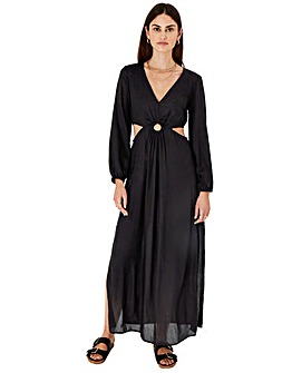 Accessorize Ring Cut-Out Maxi Dress