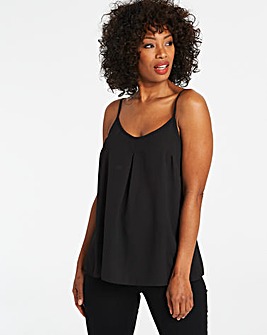 Black Woven Strappy Cami