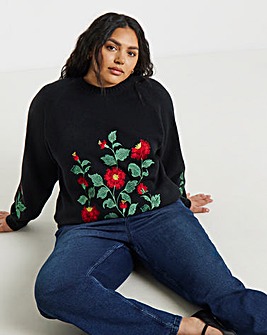 Lovedrobe Embroidered Jumper