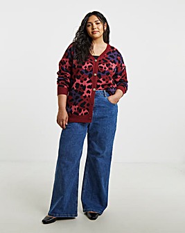 Lovedrobe Animal Long Line Cardigan