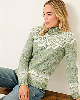 Fatface Birch Fairisle Crew