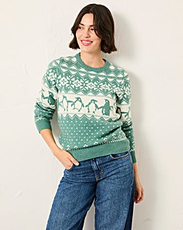 Fatface Penguin Jumper