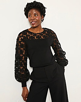 Fatface Lace Insert Top
