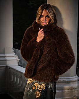 Fatface Celeste Faux Fur Coat