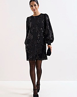 Phase Eight Odette Sequin Black Dress