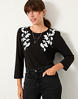 Fatface Ria Applique Top