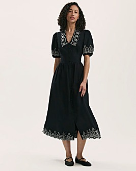 Finery London Arianna Embroidered Dress