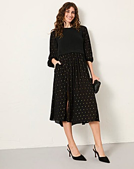 Fatface Laura 2in1 Metallic Dress