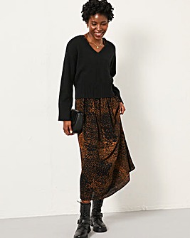 Fatface Aileen Animal 2 In 1 Dress