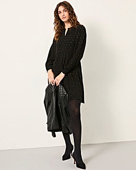 Fatface Lily Metallic Dress