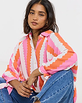 Twisted Wunder Striped Blouse