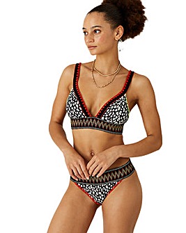 Accessorize Leopard Print  Bikini Top