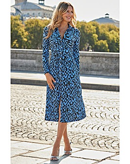 Sosander Ruched Front Shirt Dress