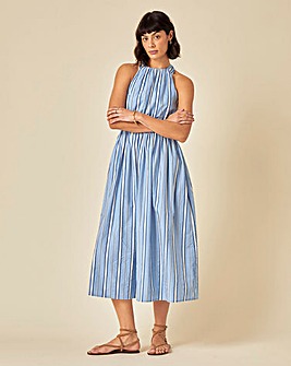 Nobody's Child Stripe Midi Dress