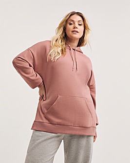 Dusted Rose Side Split Hooded Tunic