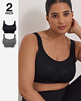 Pretty Secrets (2 Pack) Medium Control Sports Bras