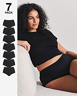 Pretty Secrets (7 Pack) Full Fit Knickers Black