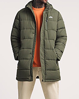 Snowdonia Insulated Khaki Green Long Padded Water Resistant Coat