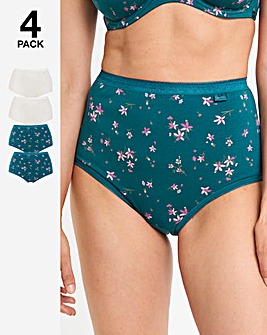 4 Pack Slimma Full Brief Knickers