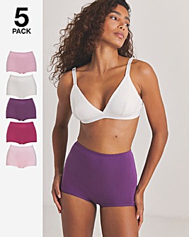 Pretty Secrets 5 Pack Comfort Short Knickers
