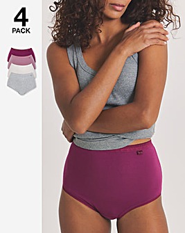 4 Pack Slimma Full Brief Knickers