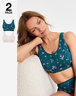 2 Pack Slimma Comfort Tops Floral Print