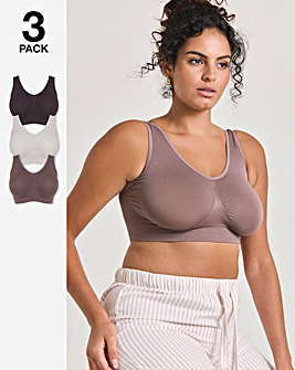 Pretty Secrets 3 Pack Plain Comfort Tops