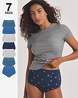 Pretty Secrets (7 Pack) Full Fit Brief Knickers Snowflakes