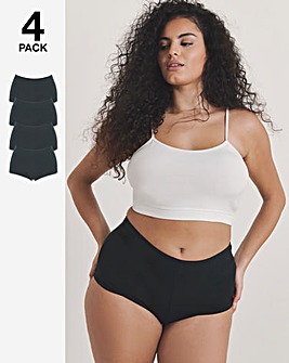 Pretty Secrets (4 Pack) Cotton Boy Short Knickers