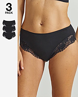 Pretty Secrets (3 Pack) Midi Brazilian Knickers