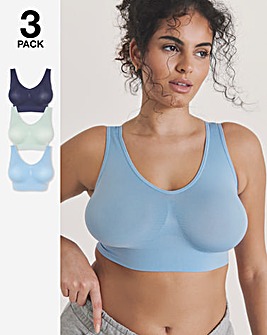 Pretty Secrets (3 Pack) Comfort Tops Blue Multi