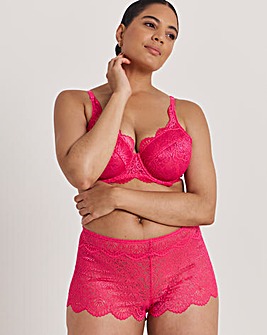 Pretty Secrets Mila Lace Short Knicker Pink