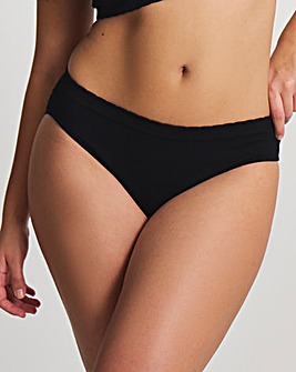 Pretty Secrets Scallop Seamfree Comfort Knicker Black