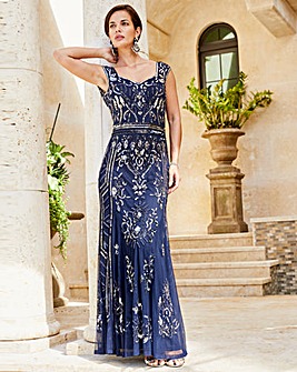 joanna hope beaded bodice maxi dress