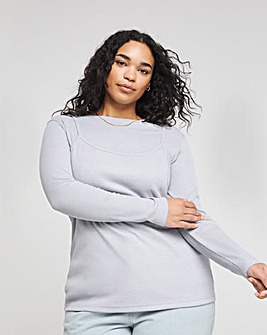 Grey 2 in 1 Top