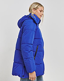 Blue Mid Duvet Puffer Coat