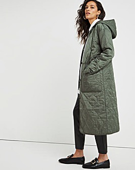 Lightweight Quilted Lining Jacket With Detachable Hood