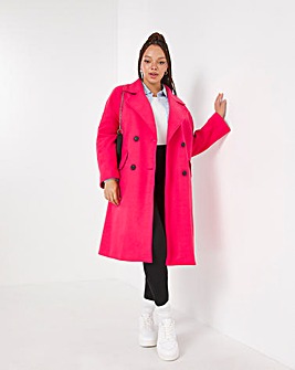 Pink Swing Crombie Coat