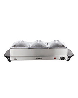 Tower E322N Tray Buffet Server and Hotplate