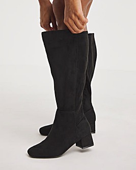 Liberty Block Heel High Leg Boot EEE Fit Super Curvy Calf