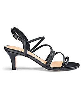 Strappy Heeled Sandals Extra Wide EEE Fit