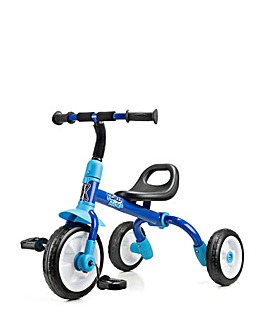 Xootz Switch Rider Folding Balance Bike Trike - Blue