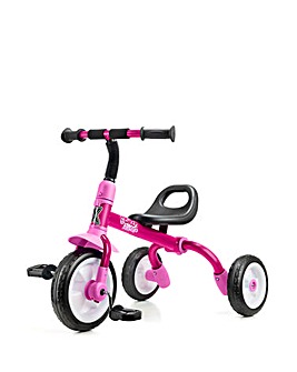 Xootz Switch Rider Folding Balance Bike Trike - Pink