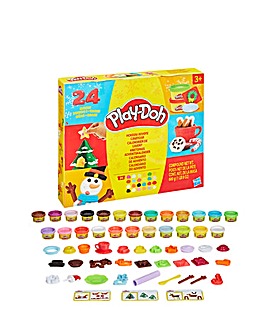 Play-Doh Holiday Advent Calendar, 24 Days of Surprise Toys for Kids 3+