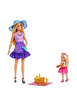 Barbie Family & Friend Malibu and Chelsea Dolls 2 Pack