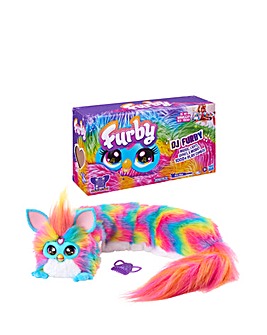 Furby DJ Furby Interactive Toy, Super Snuggly Rainbow Electronic Plush